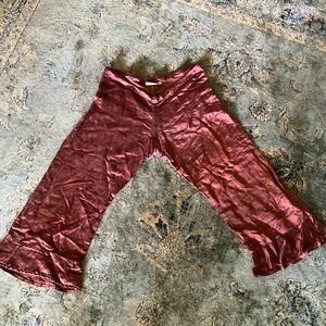 Tinctoria hemp silk short capris brown